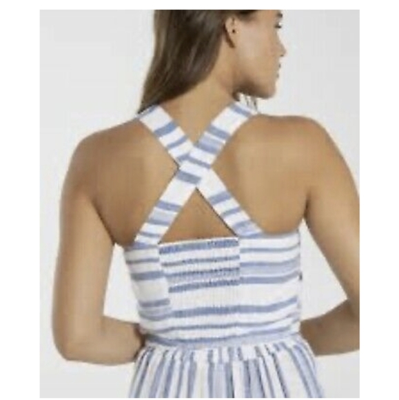 Dotti linen blend button up crop size 14 - Picture 3 of 7